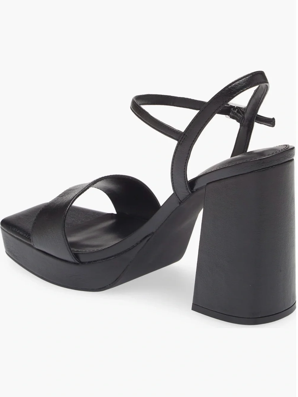 Open Edit Block Heel Platform Sandals